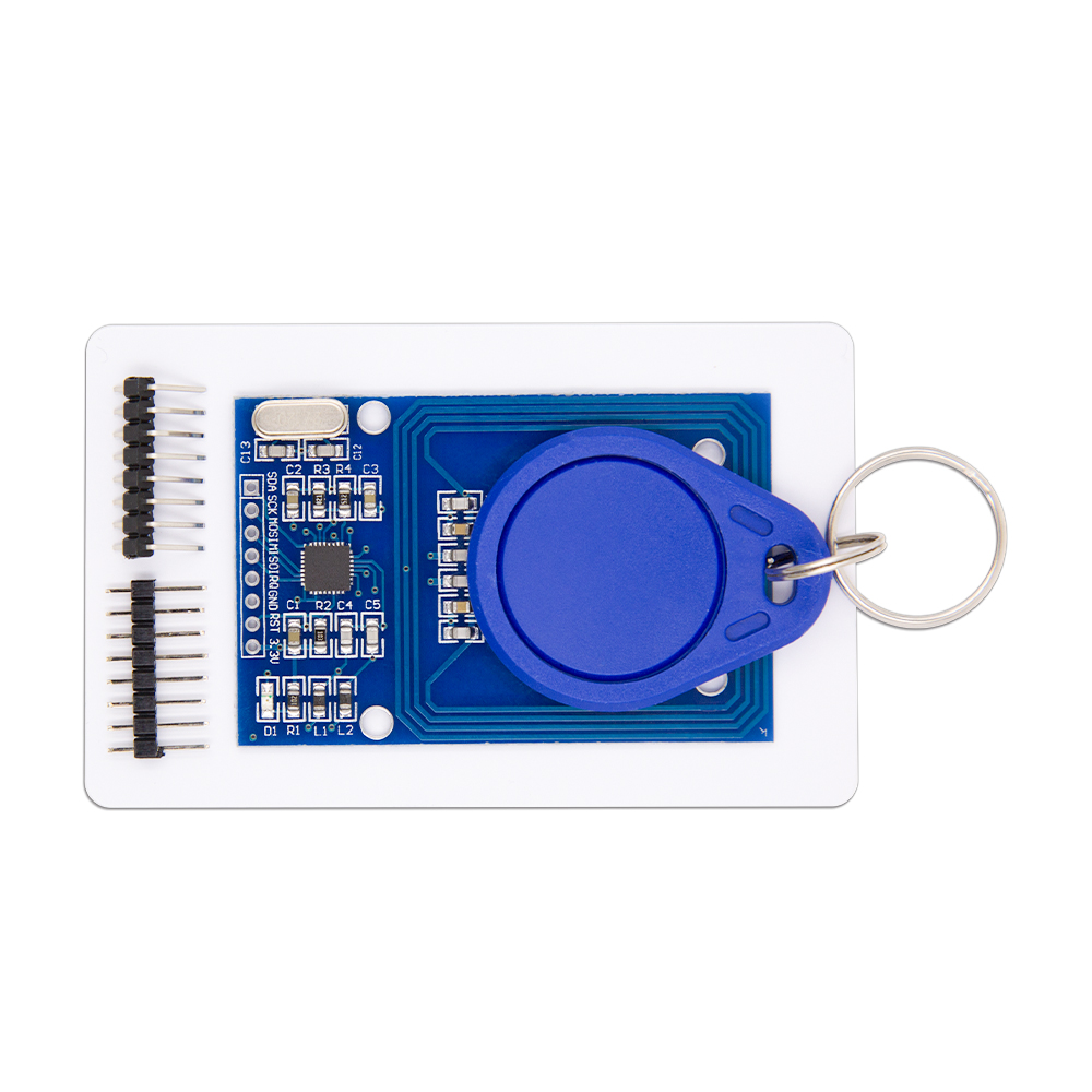 موديول قارئ كروت RFID RC522 بتردد 13.56 ميجاهرتز مع كارت S50 وميدالية