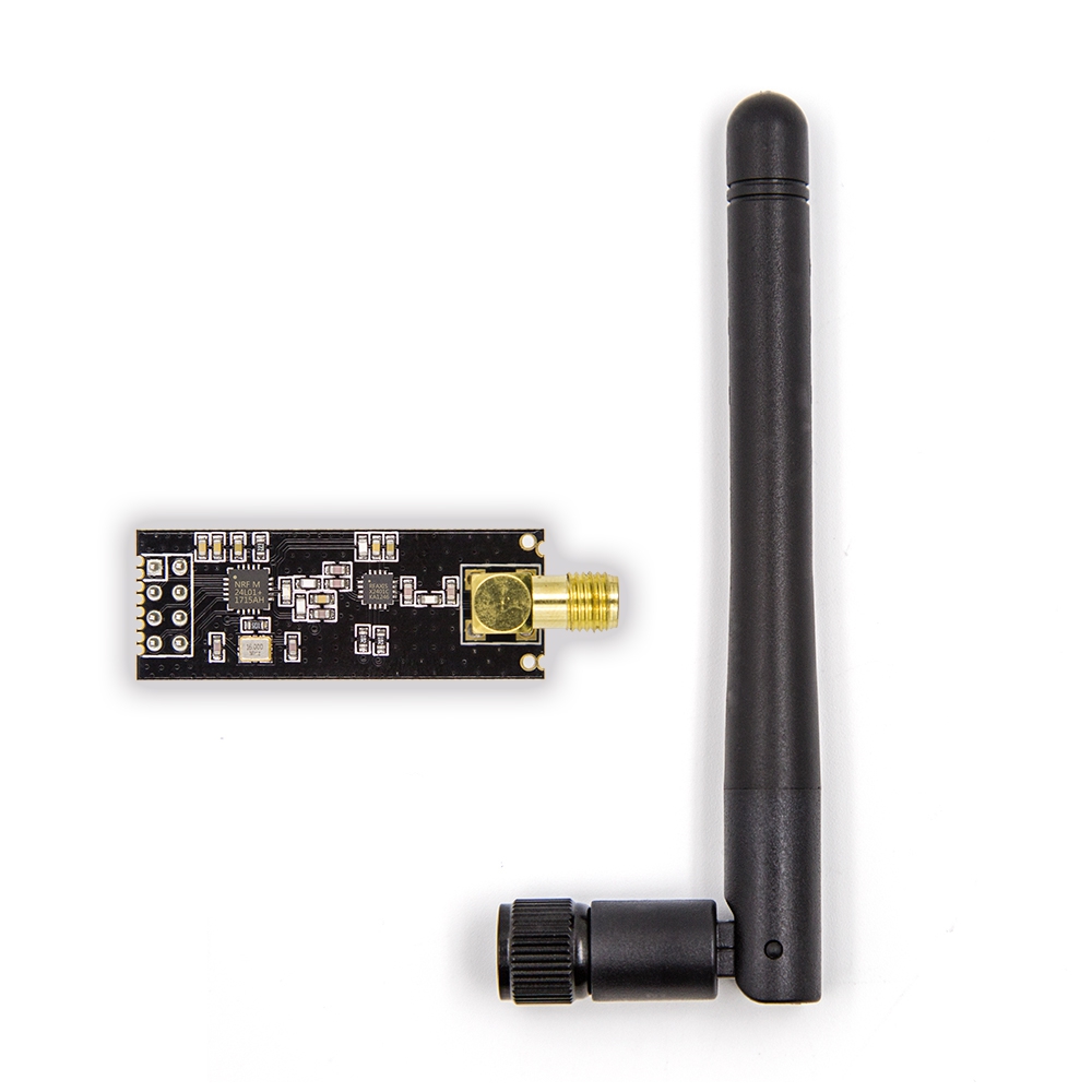 موديول NRF24L01+PA+LNA مع أنتينا (مدى 1100 متر)