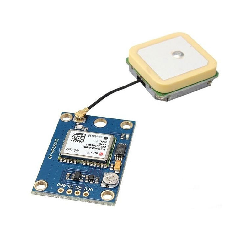 موديول أوبلوكس GPS NEO-6M مع أنتينا لمتحكمات الطيران (GY-NEO6MV2)