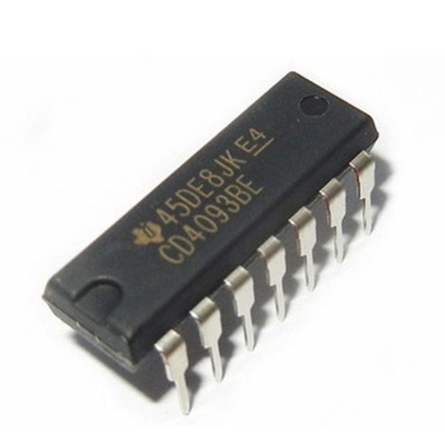 آي سي 4093 (بوابة NAND رباعية بمدخلين شميت تريجر)