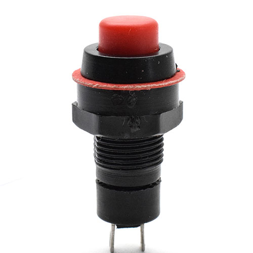 زرار تشغيل/إيقاف دائري 10 مم 2 طرف (أحمر) موديل: DS-211