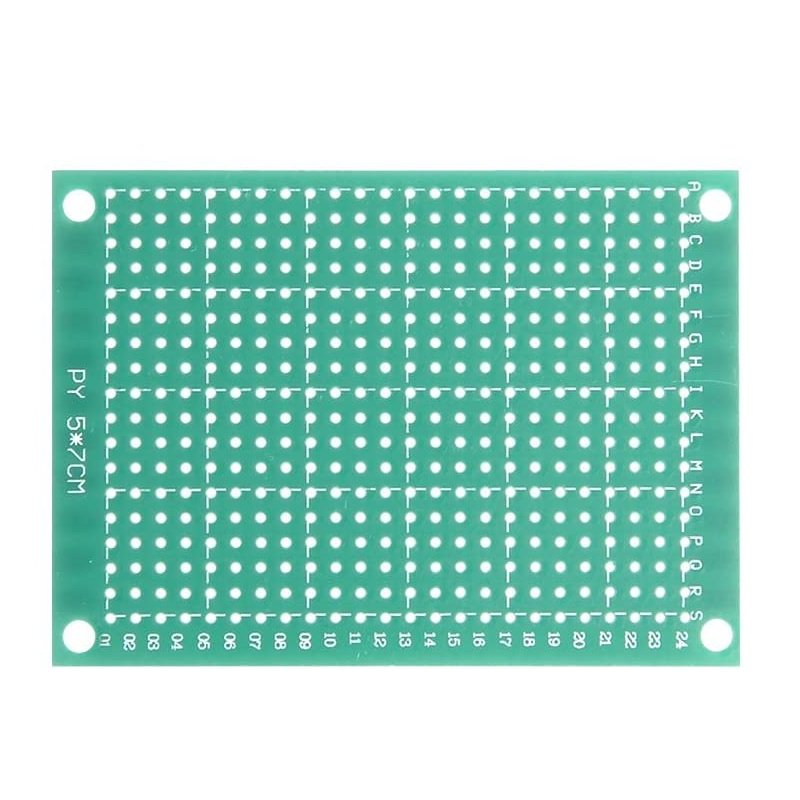 بوردة نحاس PCB فيرو مزدوجة الطبقات (دبل لاير) FR-4 مقاس 9×15 سم