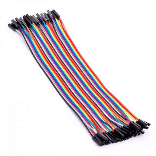 سلك جامبر دوبونت أنثى-أنثى 20 سم مقطع 24 AWG (قطعة واحدة)