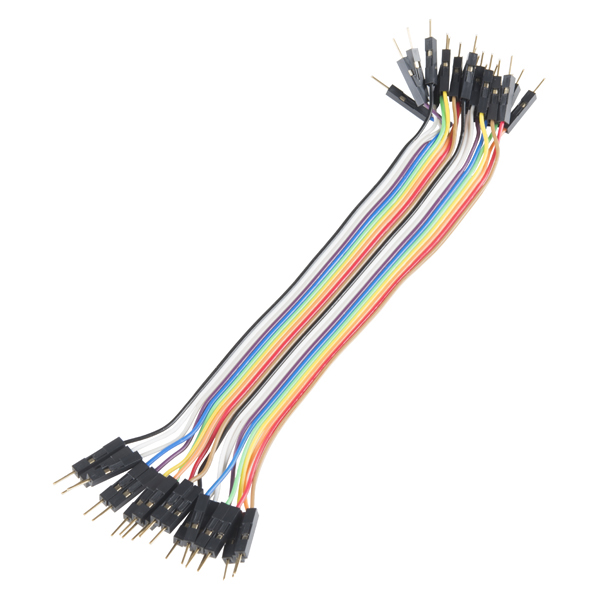 سلك جامبر دوبونت ذكر-ذكر 20 سم مقطع 24 AWG (قطعة واحدة)