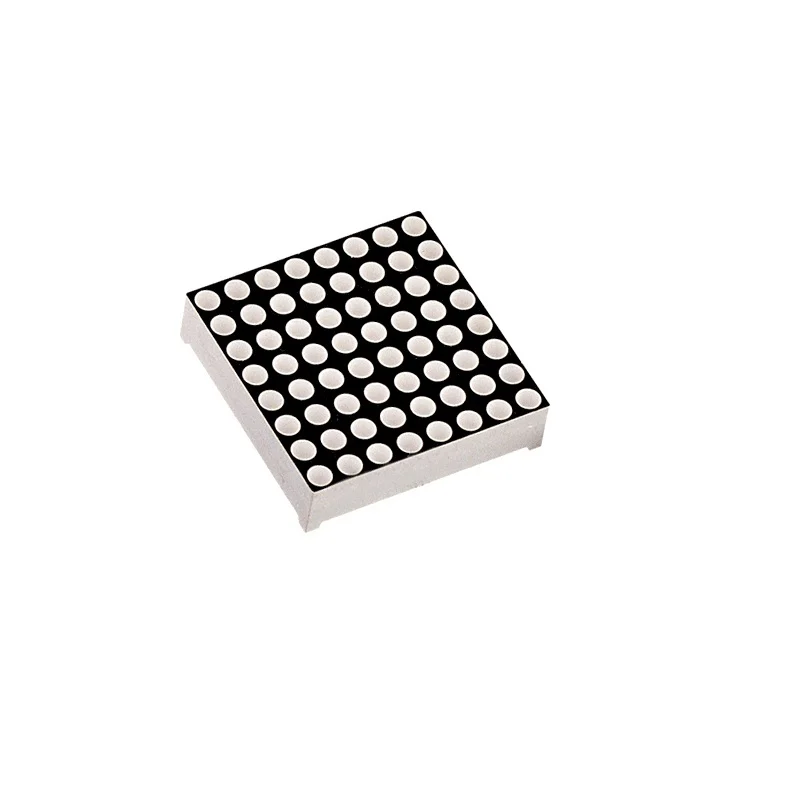 شاشة نقطية LED حمراء 8×8 قطر 3 مم سالب مشترك