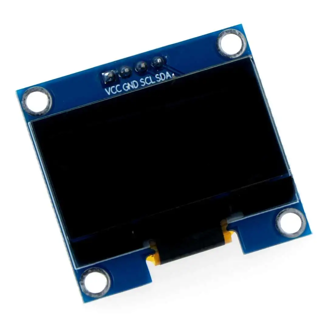 شاشة OLED زرقاء 0.96 بوصة I2C مقاس 128×68