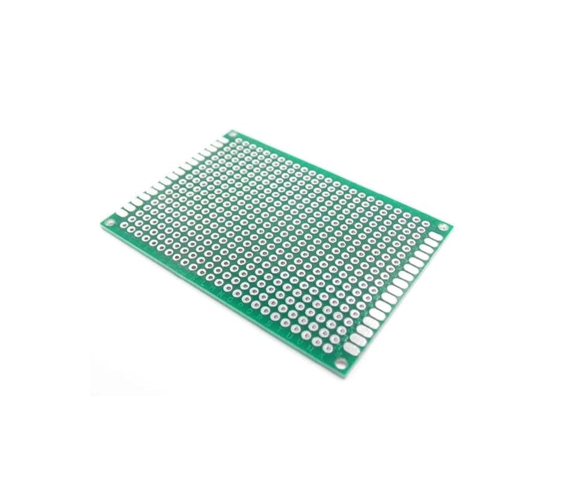 بوردة نحاس PCB فيرو مزدوجة الطبقات (دبل لاير) FR-4 مقاس 3×7 سم