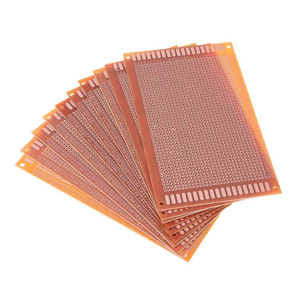 بوردة نحاس PCB فيرو طبقة واحدة FR-2 نقطية مقاس 7×9 سم