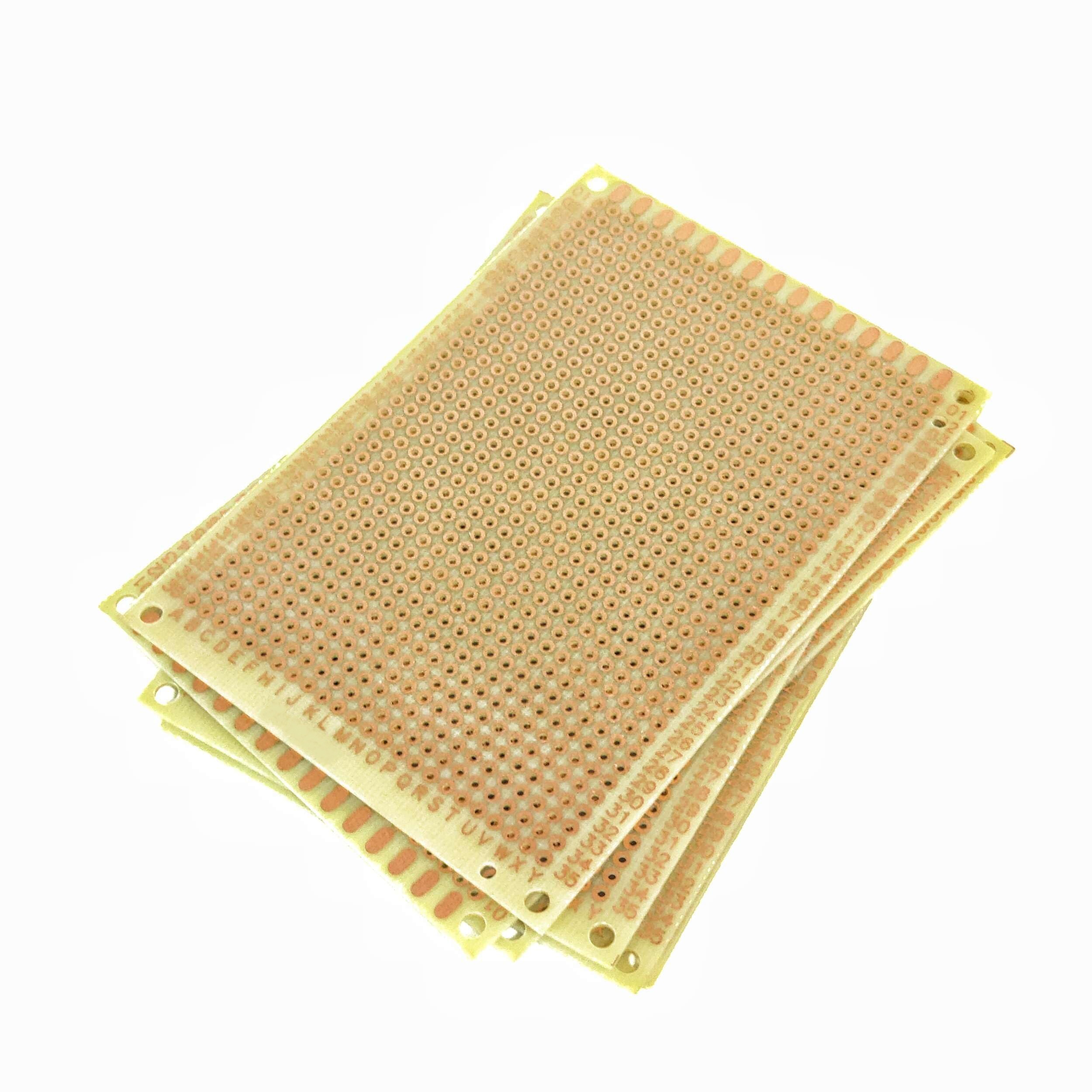 بوردة نحاس PCB فيرو طبقة واحدة FR-4 نقطية مقاس 9×15 سم