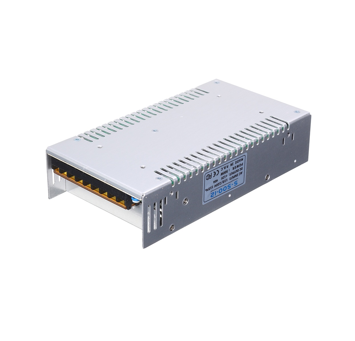 باور سبلاي 12 فولت 40 أمبير 480 وات بمروحة تبريد موديل: S-480-12
