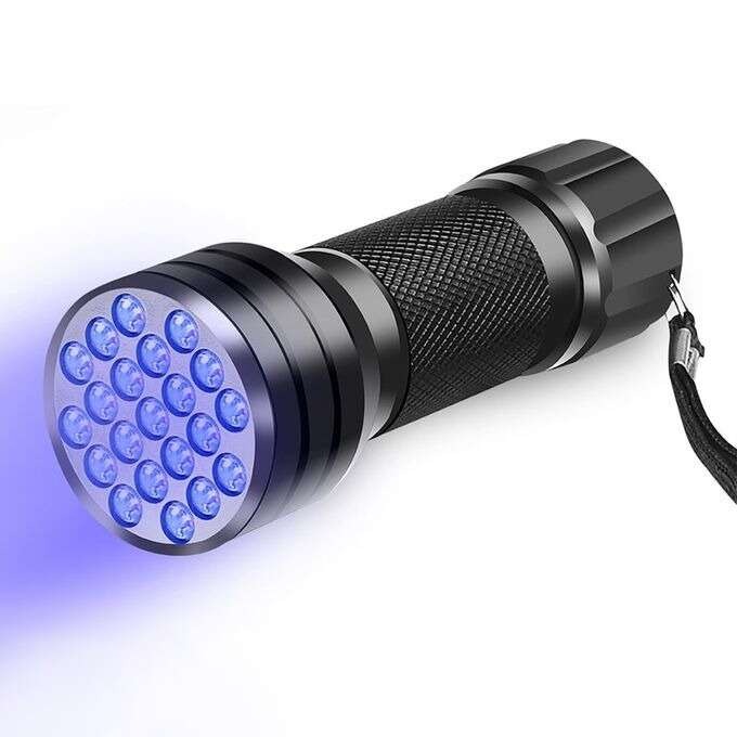 مصباح يدوي UV بـ 21 LED