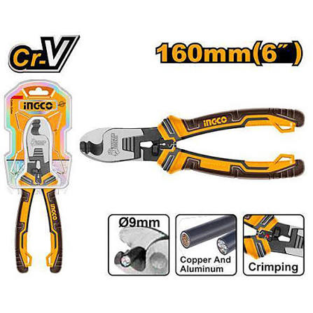 ingco Cable Cutter 6 inch Heavy Duty Wire & Cable Cutting Tool (HCCB0206)