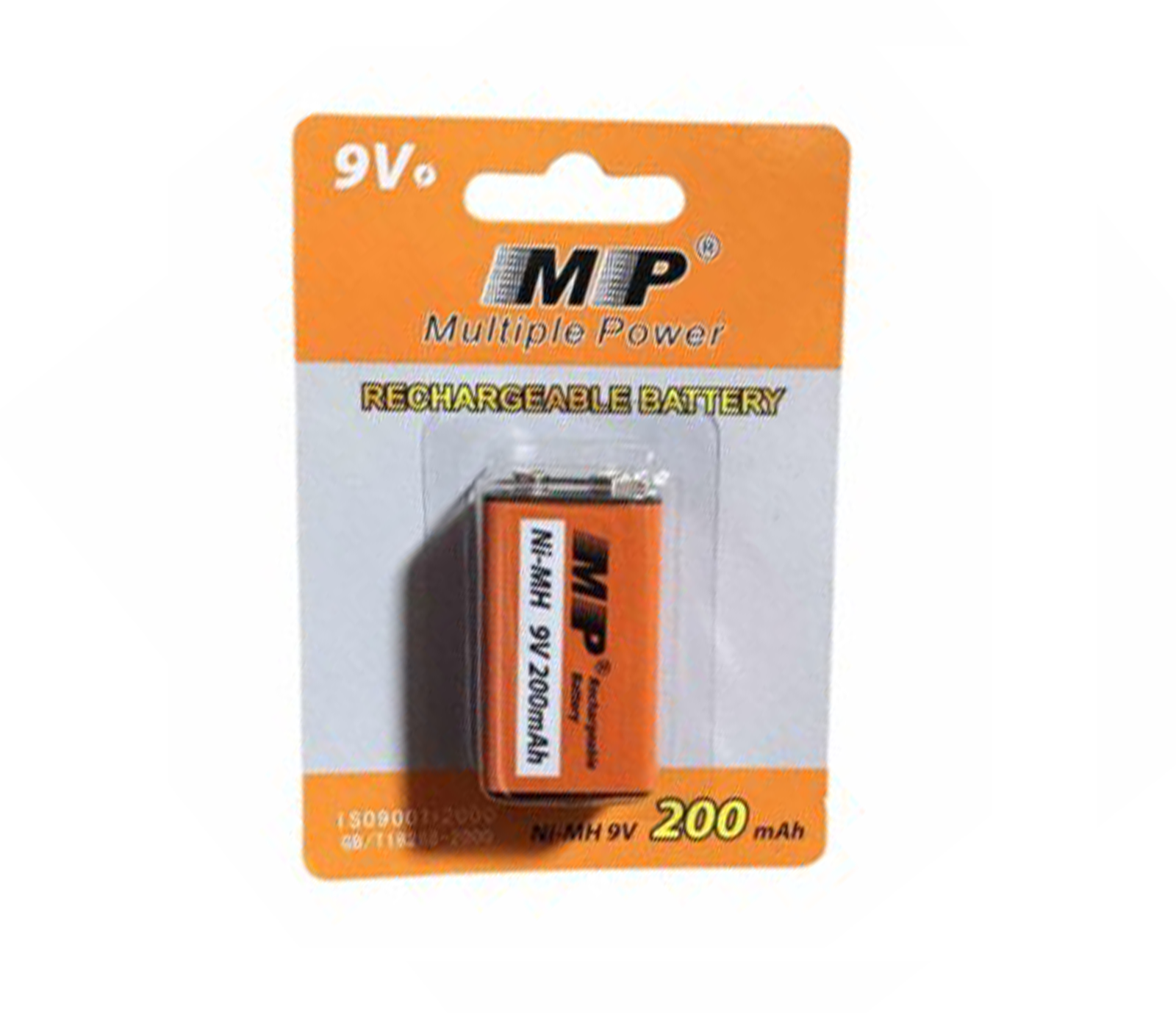Rechargeable Battery 9V 200mAh MP